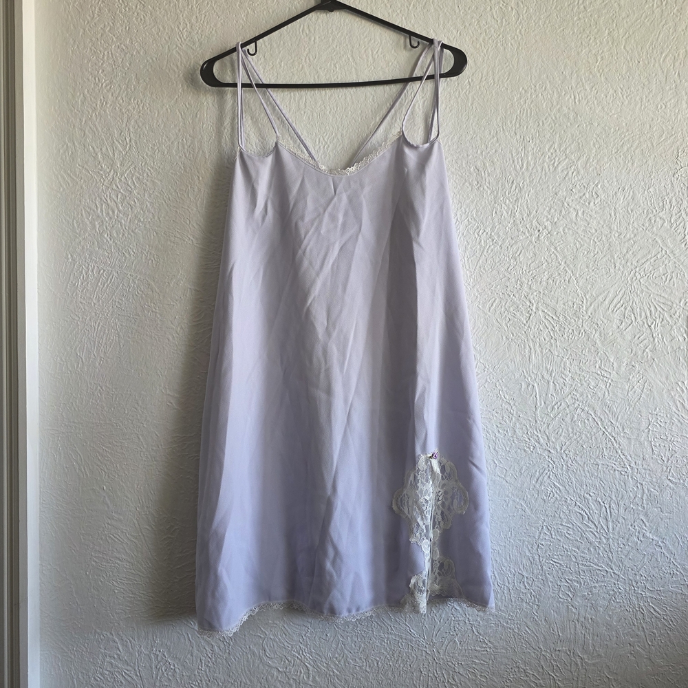 Petra Fashions Lavendar Lace Mini Slip Dress